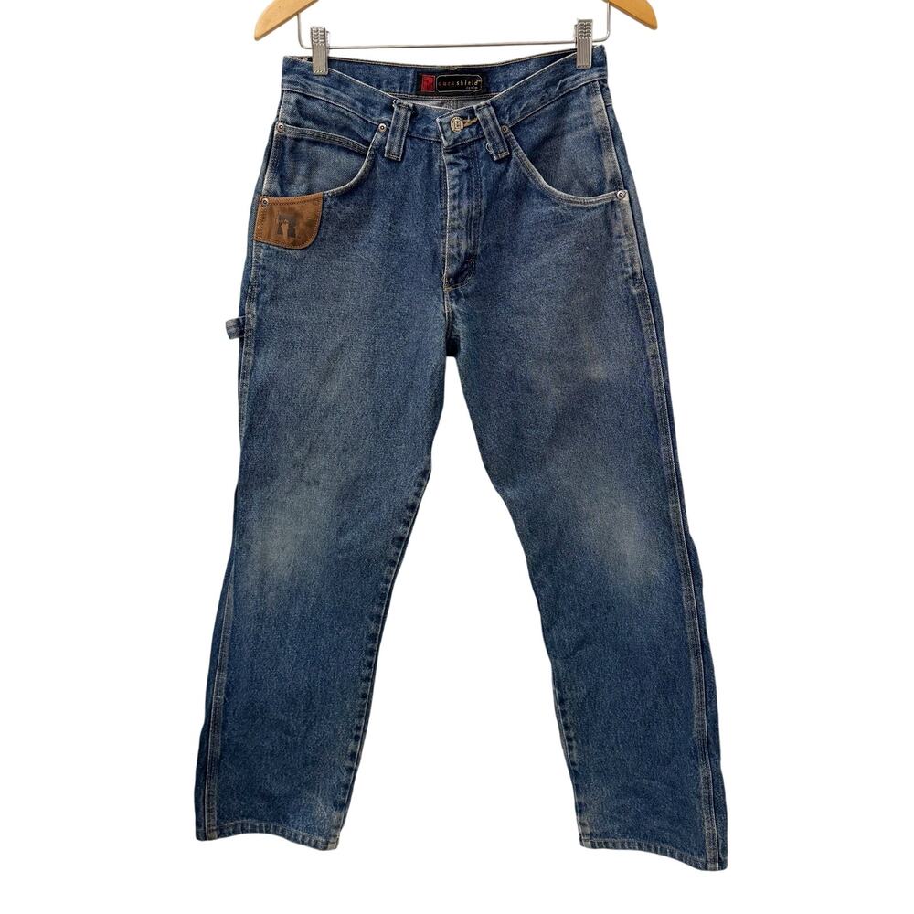 Wrangler Riggs Durashield Mens Carpenter Jeans Size 29x32 Workwear Medium Wash